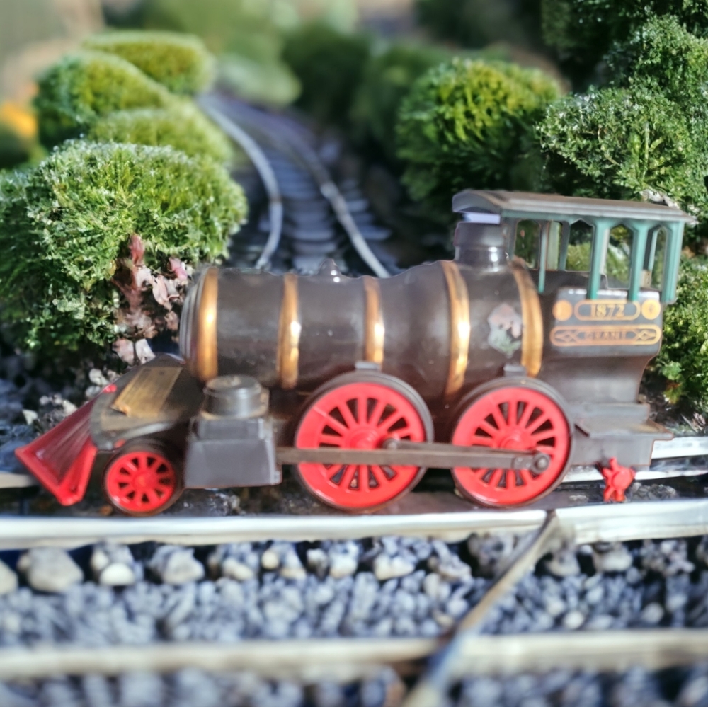 VTG JAMES BEAM LIQUOR DECANTER 1872 GRANT LOCOMOTIVE TRAIN OLD RAILWAY KENTUCKY